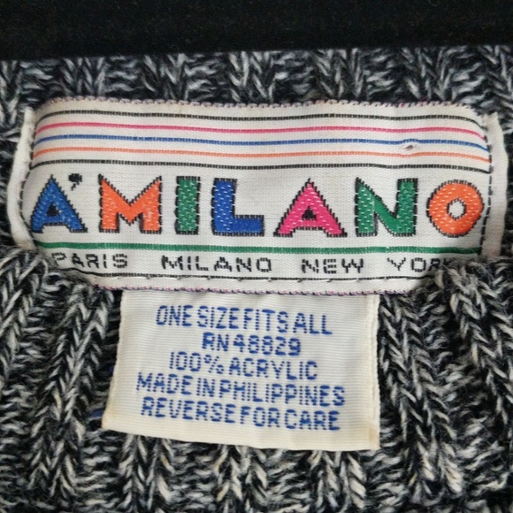 A'Milano Marbled Gray Scoop Neck Sweater (EUC) - Picture 4 of 5